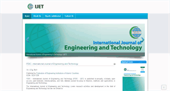 Desktop Screenshot of ijet.feiic.org